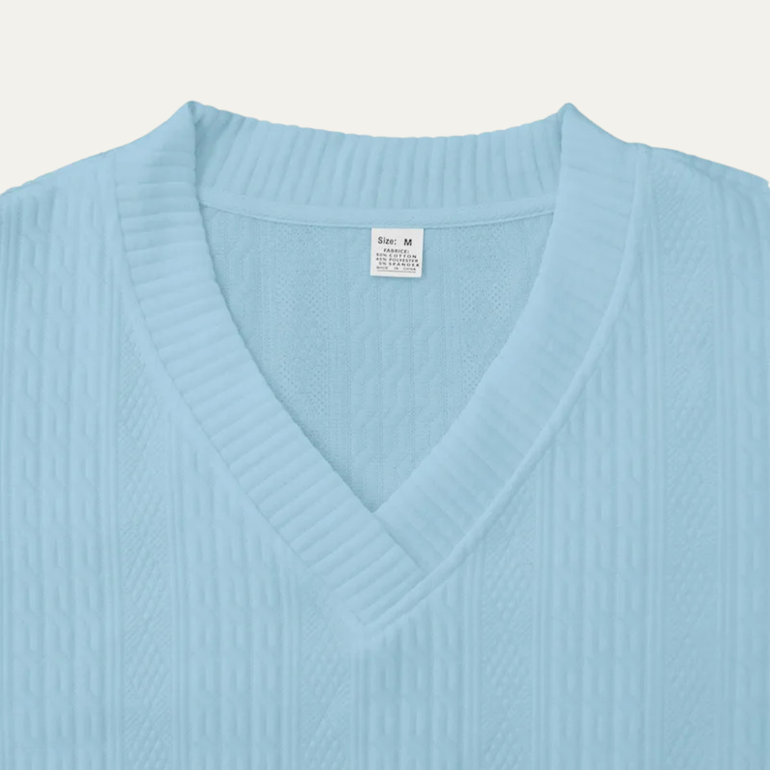 The Redwood Park Men’s Light Summer Knitted Set – Polo Shirt &amp; Short
