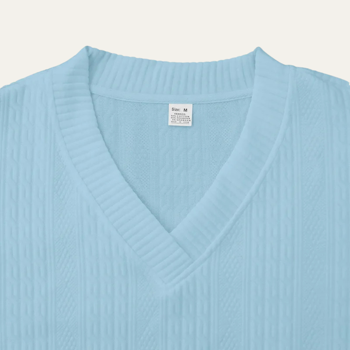The Redwood Park Men’s Light Summer Knitted Set – Polo Shirt &amp; Short