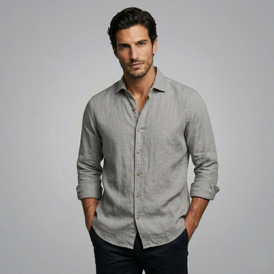 The Lecce Men’s Lightweight Casual Summer Button Shirt