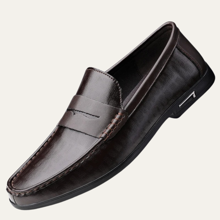 The Brookgate Men’s Breathable Italian Style Leather Slip On Loafers