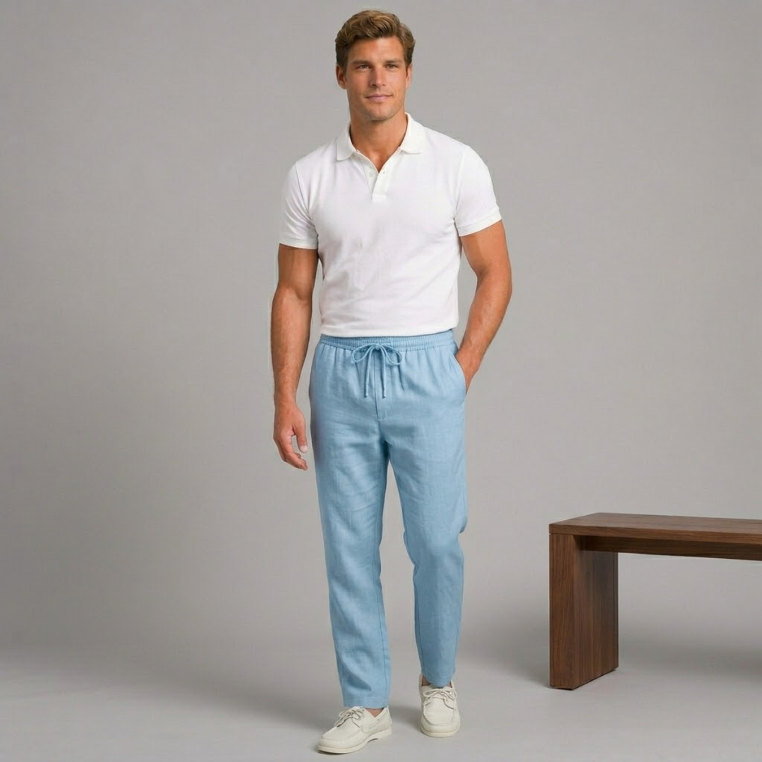 The Larkspur Men’s Hemp Breathable Straight Leg Pants