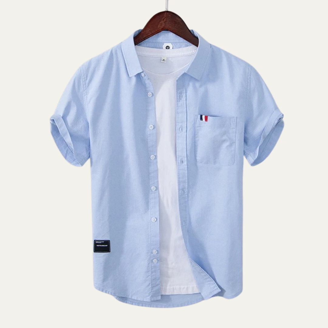 The Salerno Men’s Slim Fit Cotton Button Up Shirt