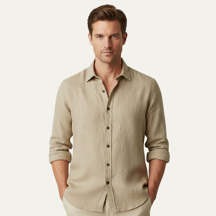The Zurich Vintage Long Sleeve Cotton Shirt for Men