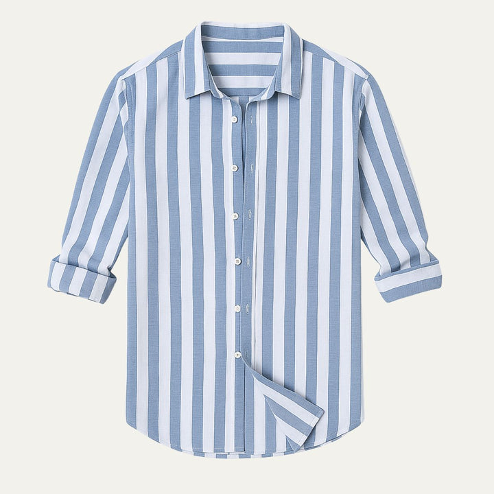 The Valencia Linen Striped Shirt for Men