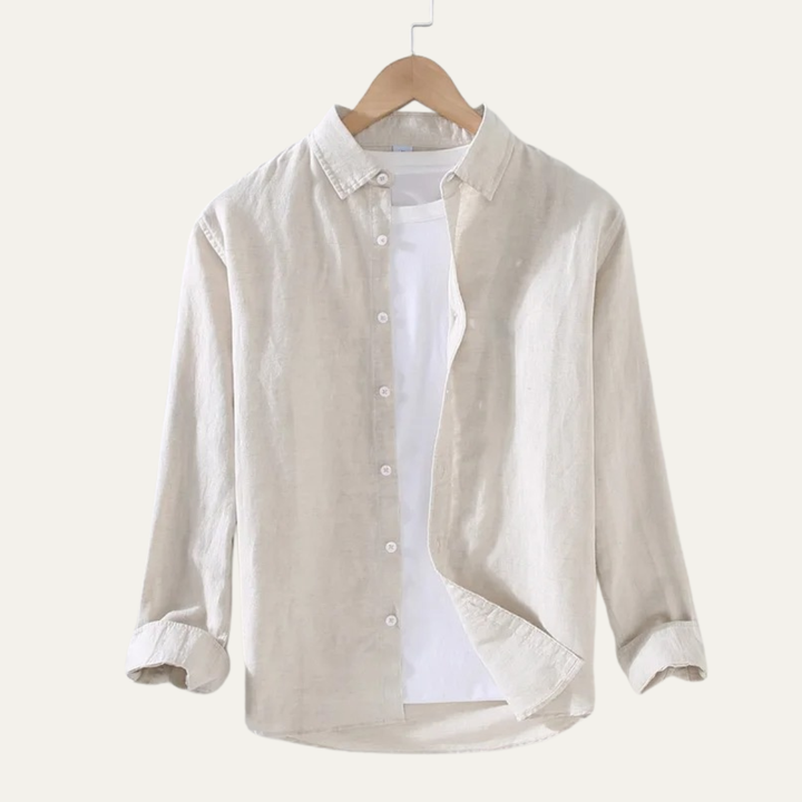 The Stoneford Men’s Summer Linen Cotton Vintage Shirt