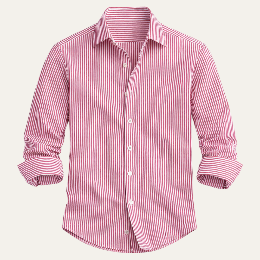 The Cody Men’s Smart Classic Striped Linen Shirt