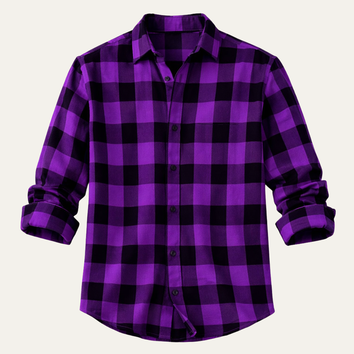 The Desenzano Men’s Trendy Plaid Button-Up Shirt