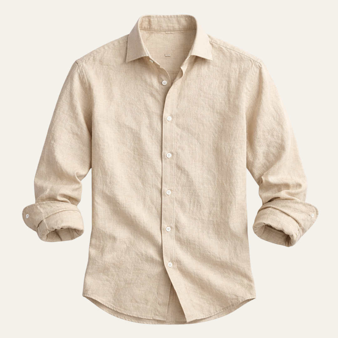 The Naples Bay Men’s Casual Summer Linen Shirt