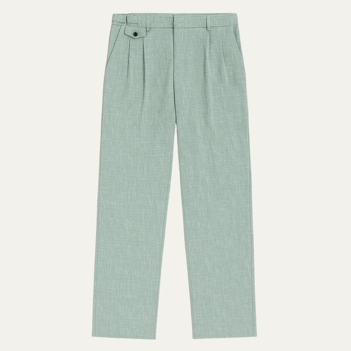The Brisbane Men’s Tailored Casual Dress Pants with Pleated Details