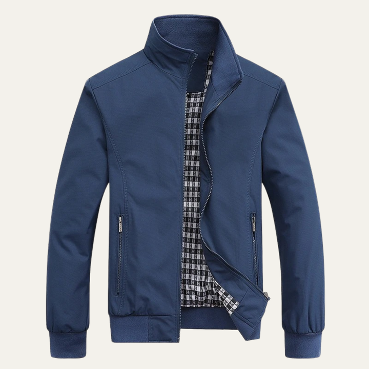 Men’s Casual Stand Collar Bomber Jacket