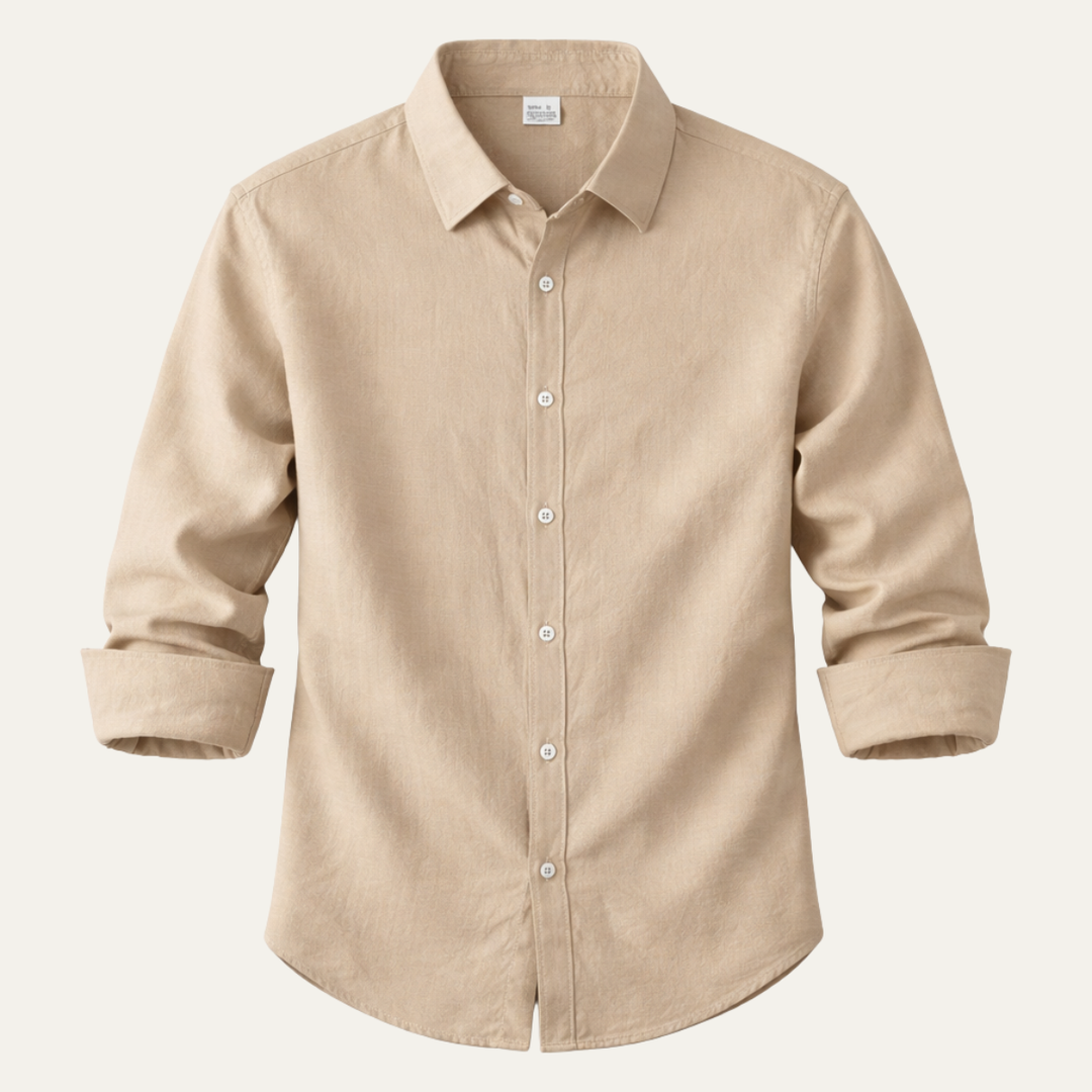 The Viareggio Men’s Elegant Button Down Linen Cotton Shirt