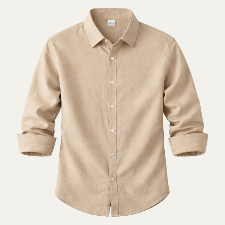 The Viareggio Men’s Elegant Button Down Linen Cotton Shirt