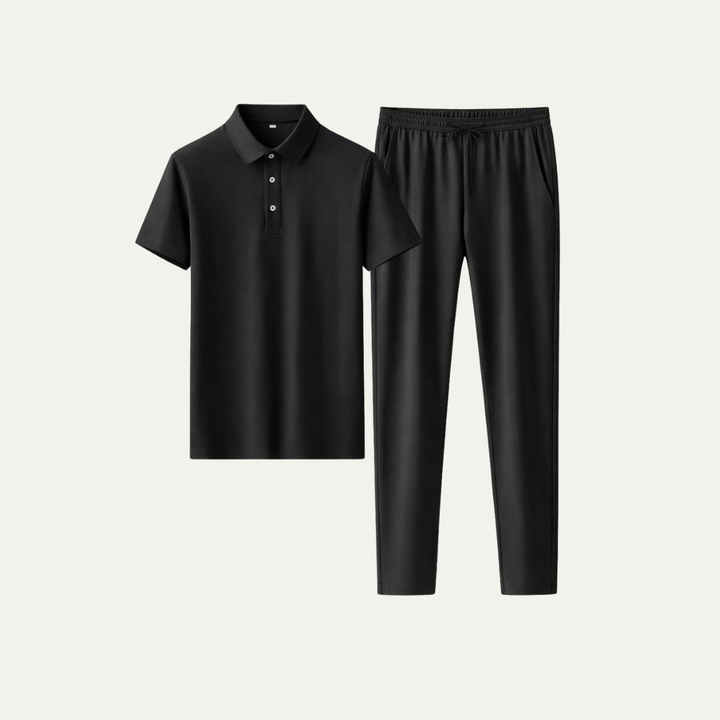 The Pinehill Ridge Men’s Summer Casual Set – Polo Shirt &amp; Set