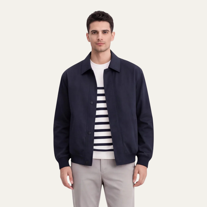 The Princeton Men’s Slim Fit Lightweight Casual Zip Jacket