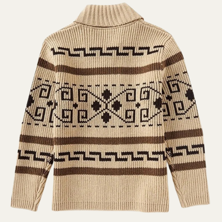 The Serravalle Men’s Button Up Knit Cashmere Shawl Collar Cardigan