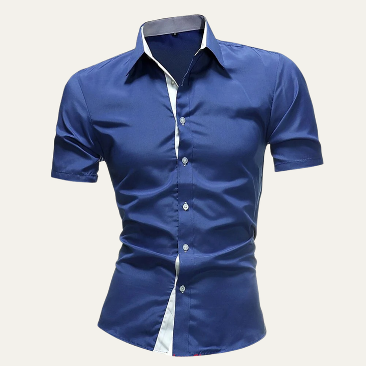 The Treviso Men’s Trendy Business Solid Button Up Shirt