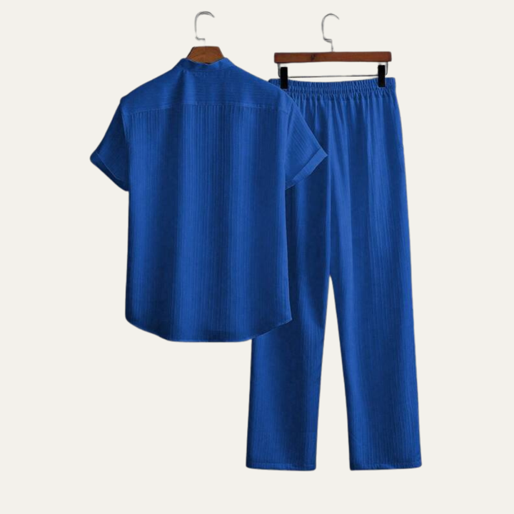 The Pinewater Men’s Linen Summer Trendy Set – Shirt &amp; Pants