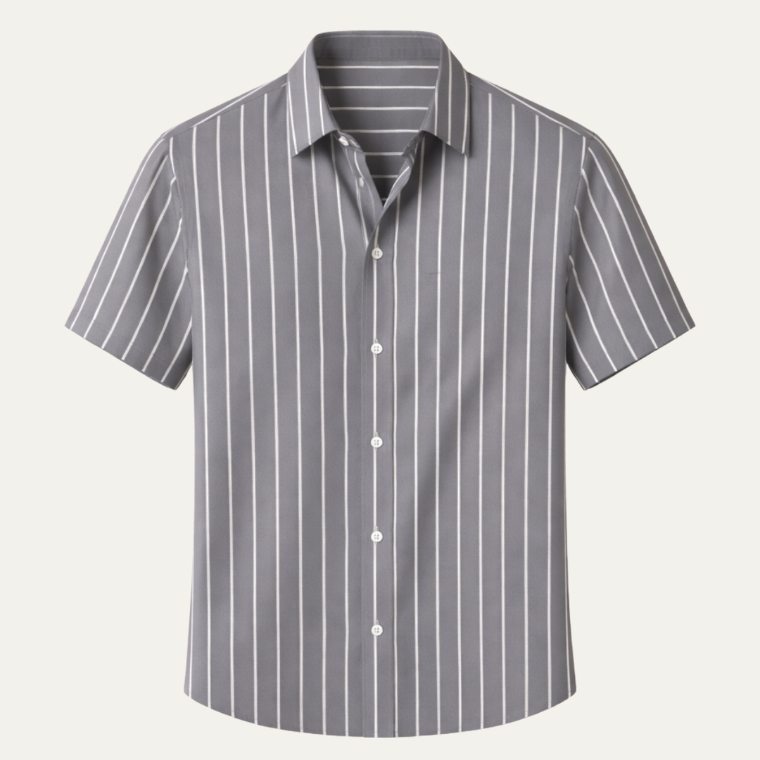 The Franciacorta Men’s Striped Casual Breathable Summer Shirt