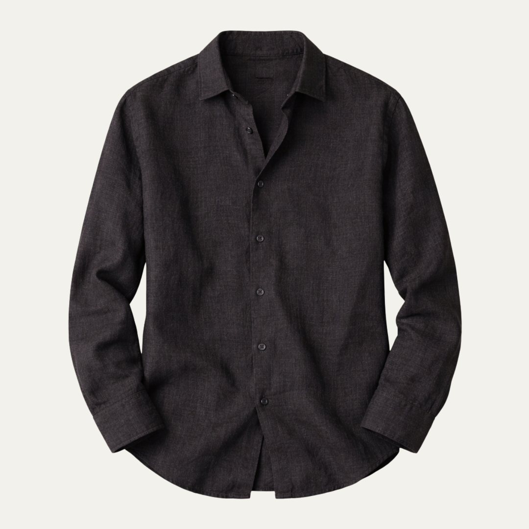 The Del Mar Men’s Lightweight Breathable Summer Linen Shirt