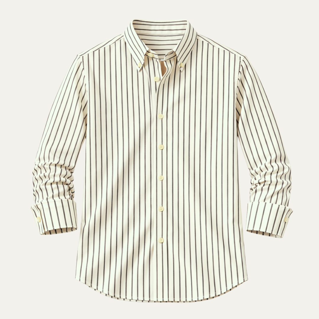 The Moltrasio Men’s Contrast Stripe Business Shirt