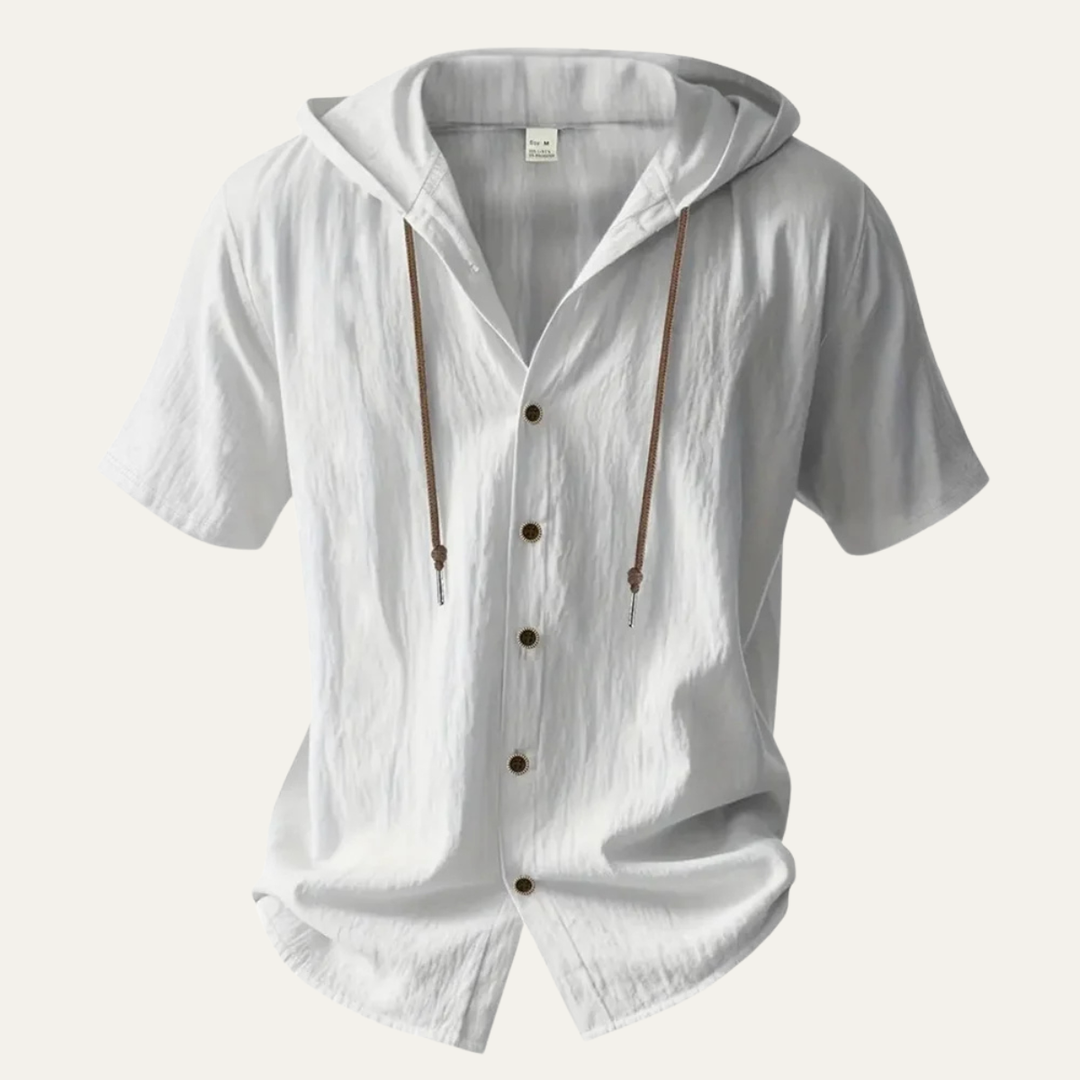 The Fairhaven Ridge Men’s Lightweight Hooded Cotton Linen Shirt