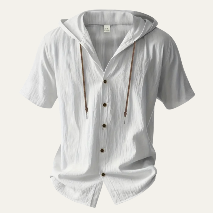 The Fairhaven Ridge Men’s Lightweight Hooded Cotton Linen Shirt