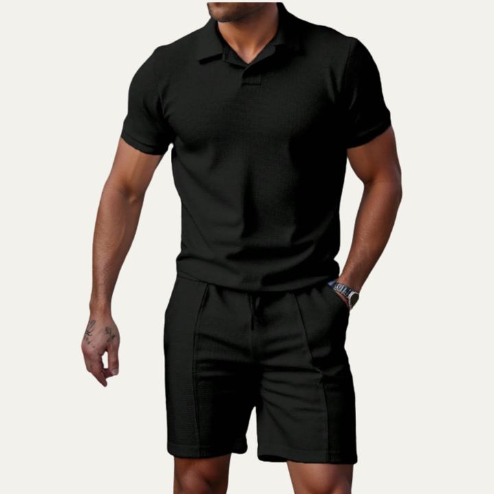The Ashwood Creek Men’s Casual Co Ord Set –  Shirt &amp; Shorts