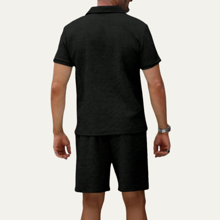 The Ashwood Creek Men’s Casual Co Ord Set –  Shirt &amp; Shorts