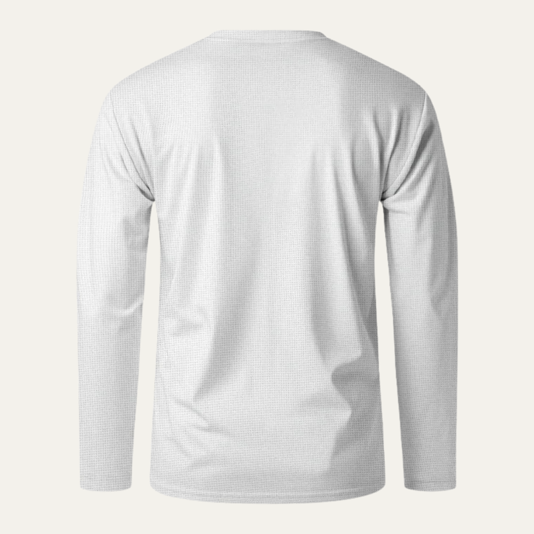 The Pinecrest Creek Men’s Casual Waffle Henley Thermal Shirt