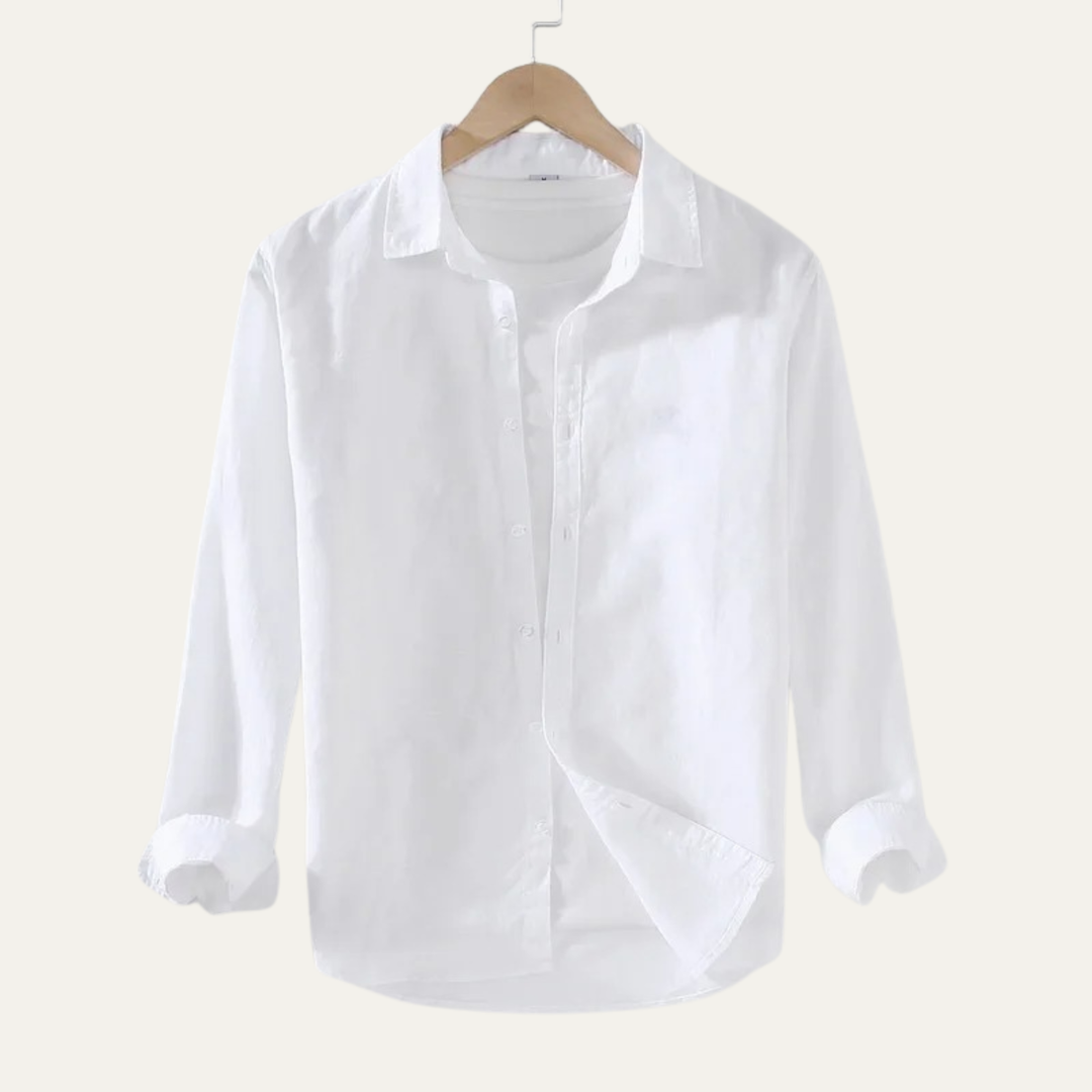 The Stoneford Men’s Summer Linen Cotton Vintage Shirt