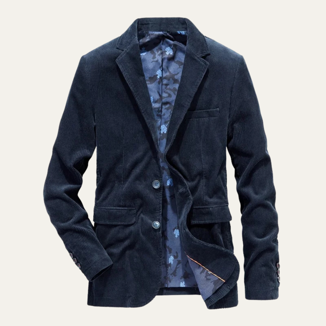The Foxwell Men’s Vintage Business Corduroy Blazer