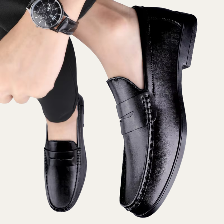 The Brookgate Men’s Breathable Italian Style Leather Slip On Loafers