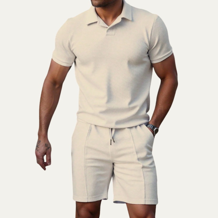 The Ashwood Creek Men’s Casual Co Ord Set –  Shirt &amp; Shorts