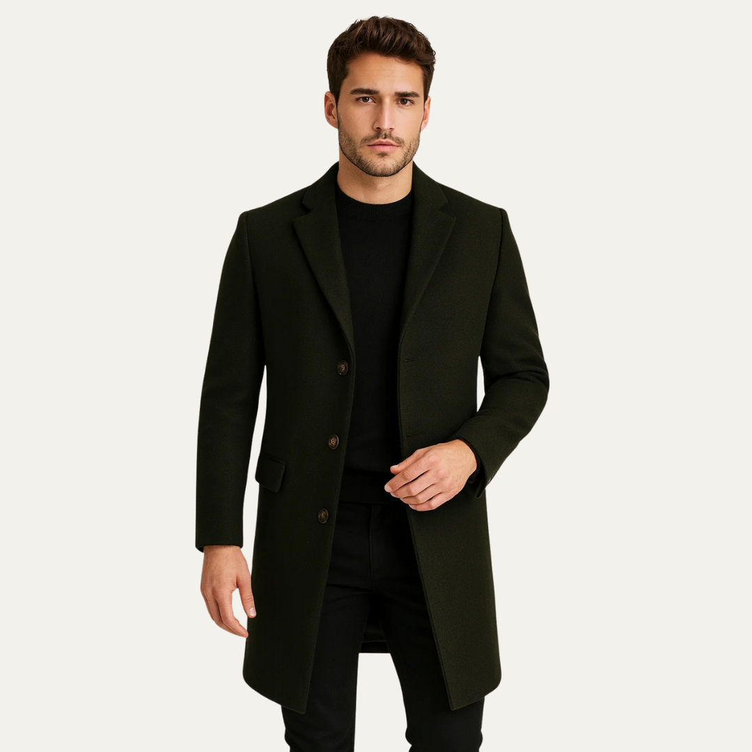The Brianza Men’s Smart Single Breasted Overcoat