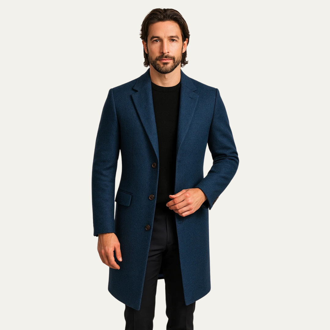 The Brianza Men’s Smart Single Breasted Overcoat