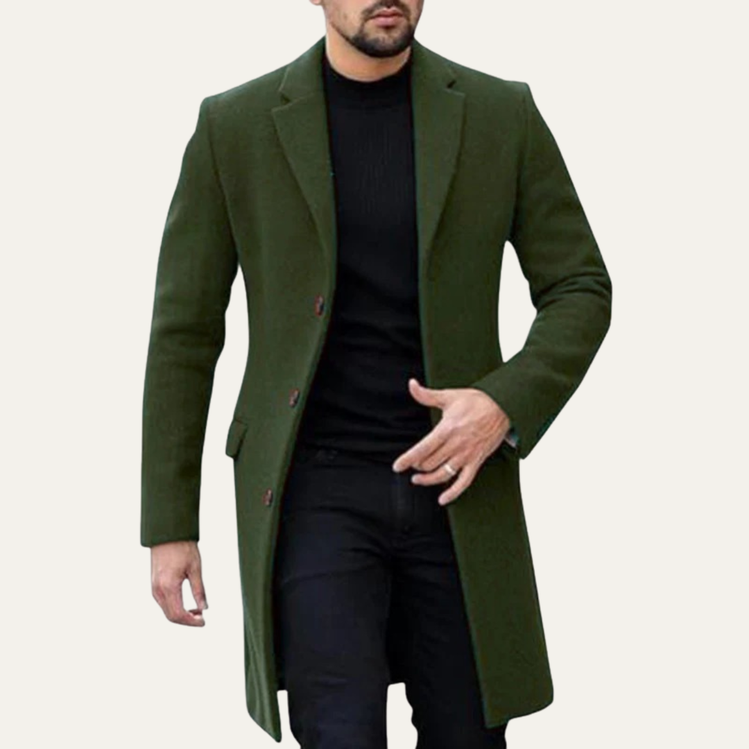 The Brianza Men’s Smart Single Breasted Overcoat