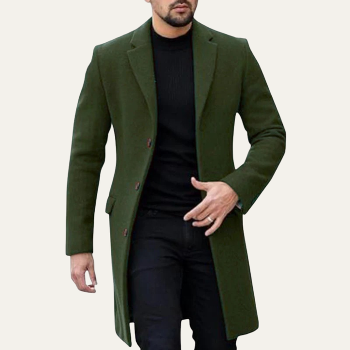 The Brianza Men’s Smart Single Breasted Overcoat