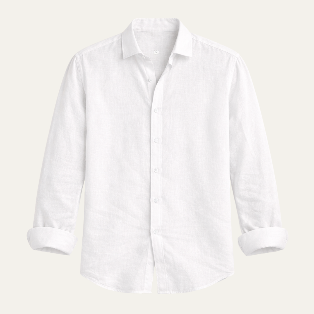 The Tuscania Men’s Casual Lightweight Button Up Linen Shirt