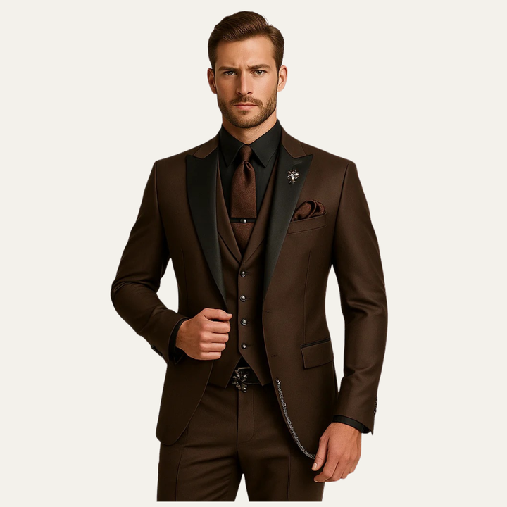 The Senigallia Men’s 3 Piece Suit Set – Blazer, Waistcoat &amp; Trousers