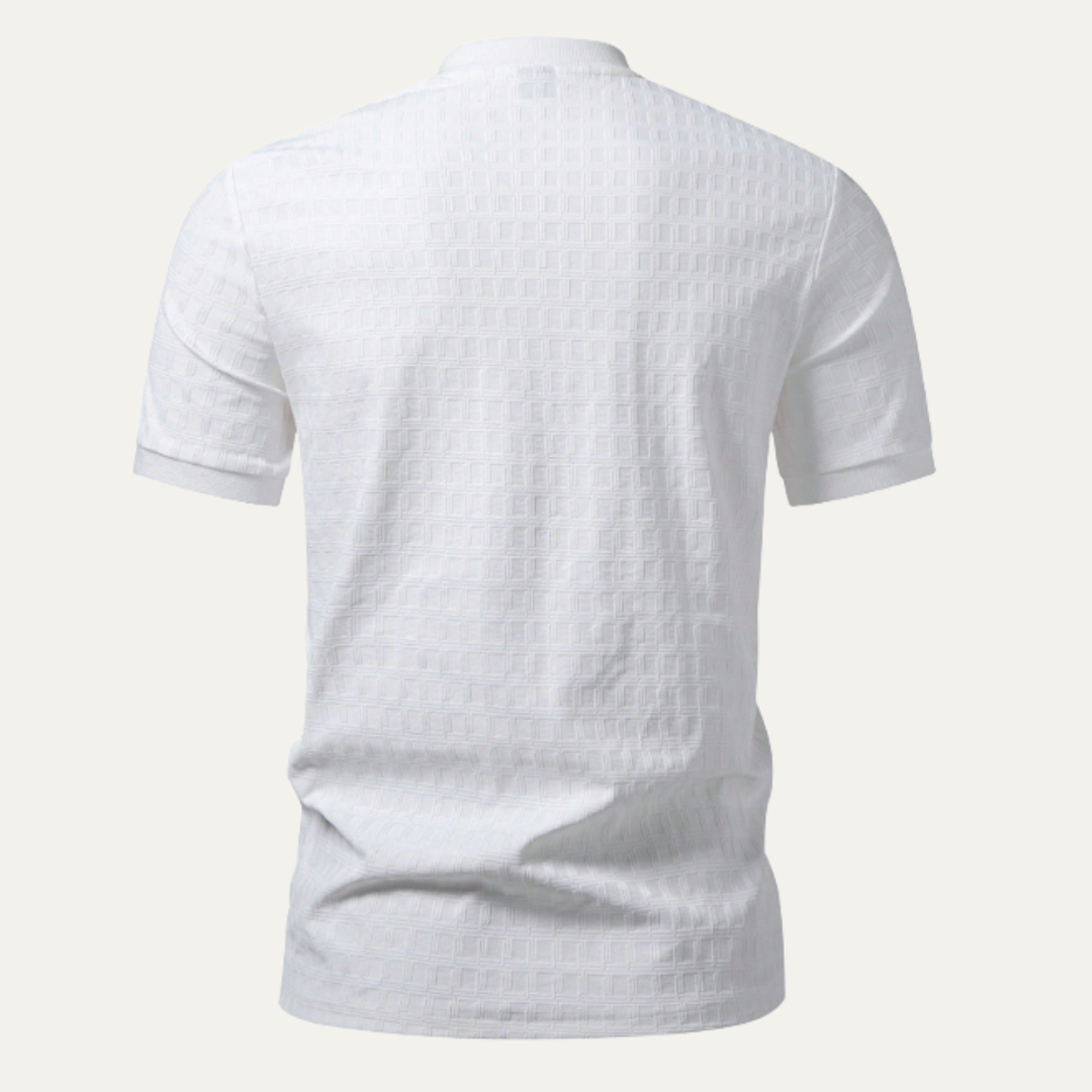 The Oakridge Hill Men’s Classic Textured Summer Polo Shirt