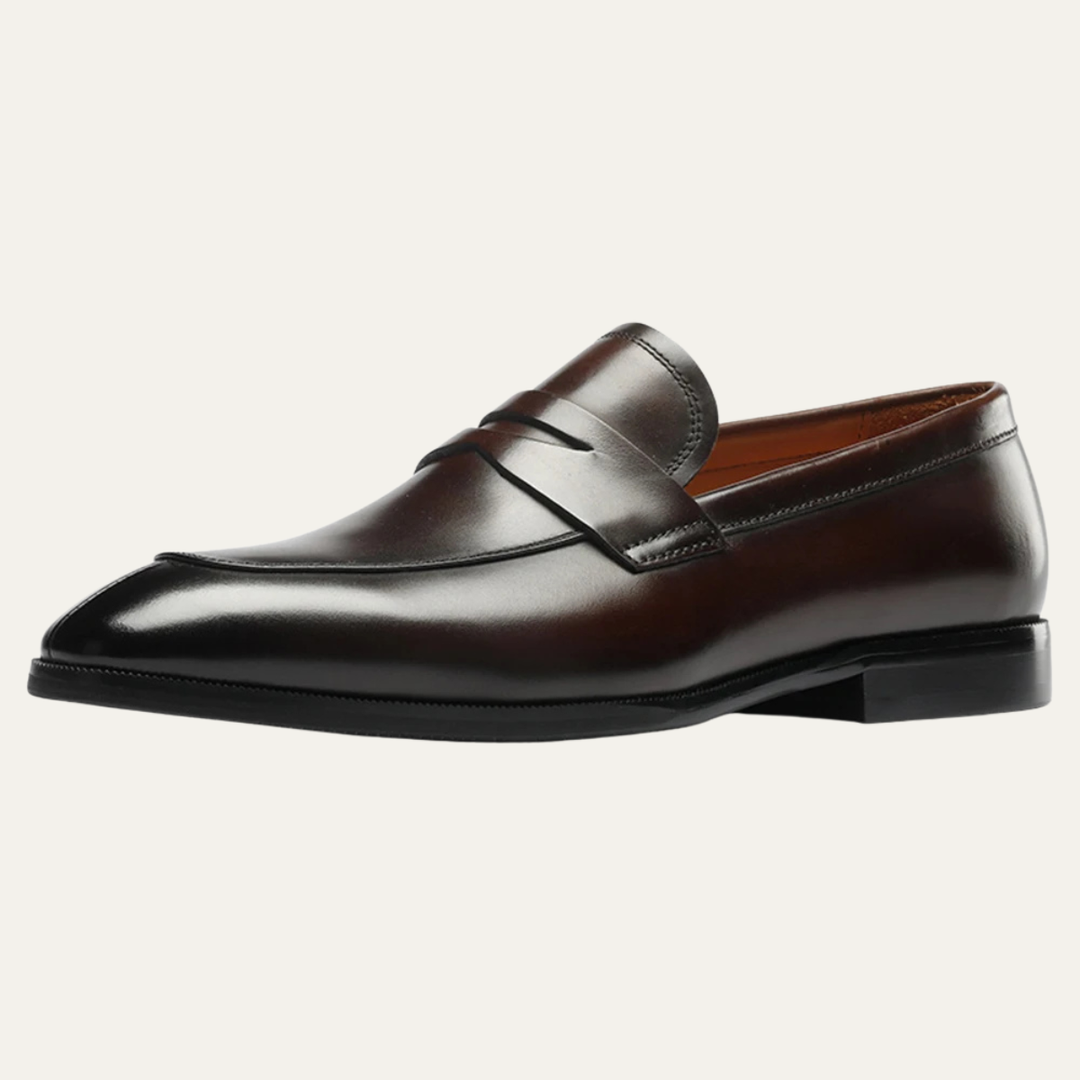 The Fairwood Ridge Men’s Calf Leather Slip On Dress Loafers