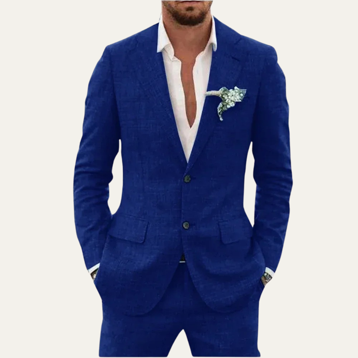The Glenhaven Men’s Linen Suit Set