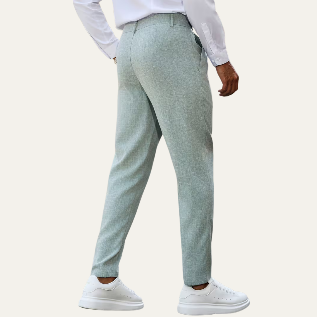 The Brisbane Men’s Tailored Casual Dress Pants with Pleated Details