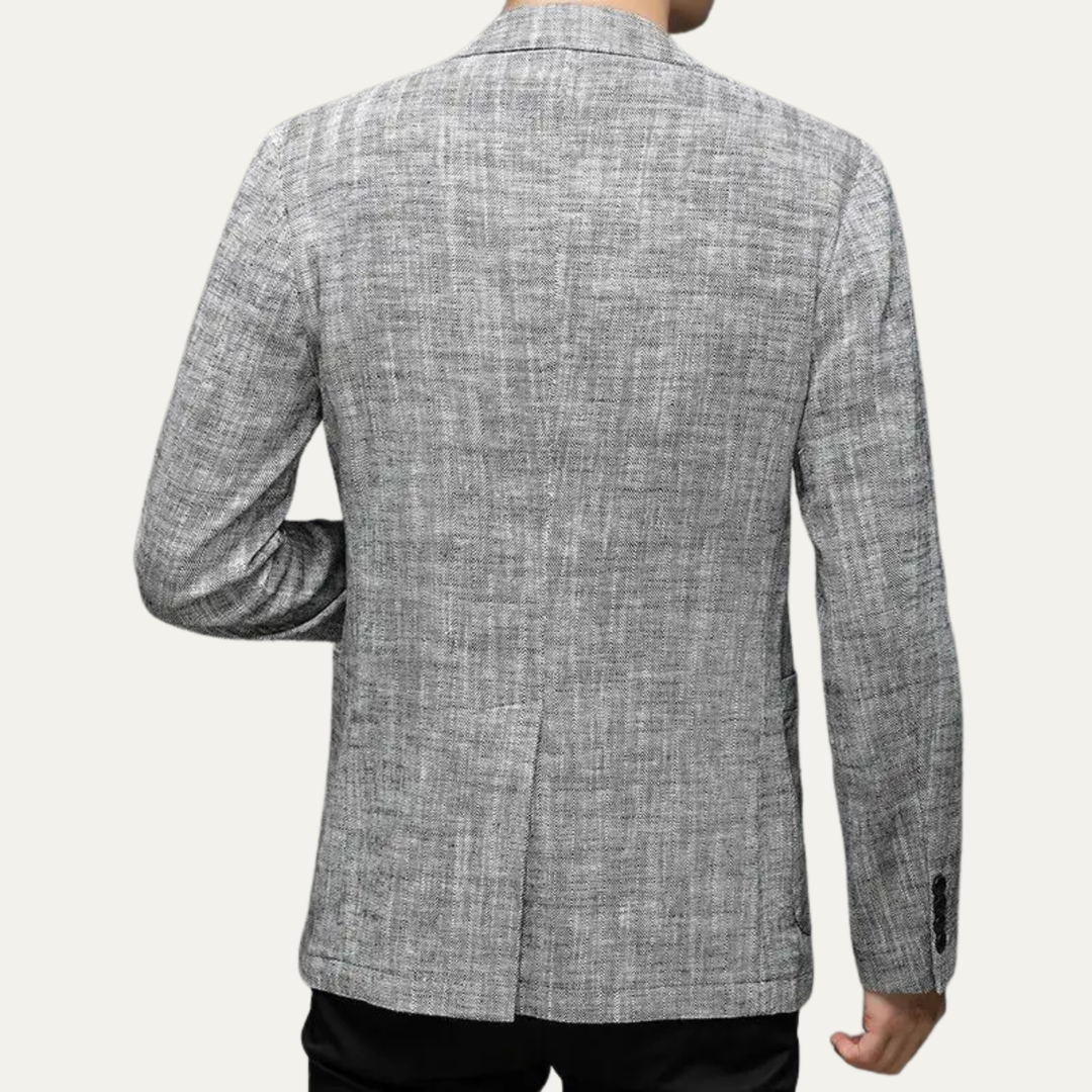 The Spoleto Men’s Relaxed Fit Textured Lightweight Casual Blazer