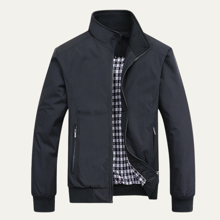 Men’s Casual Stand Collar Bomber Jacket