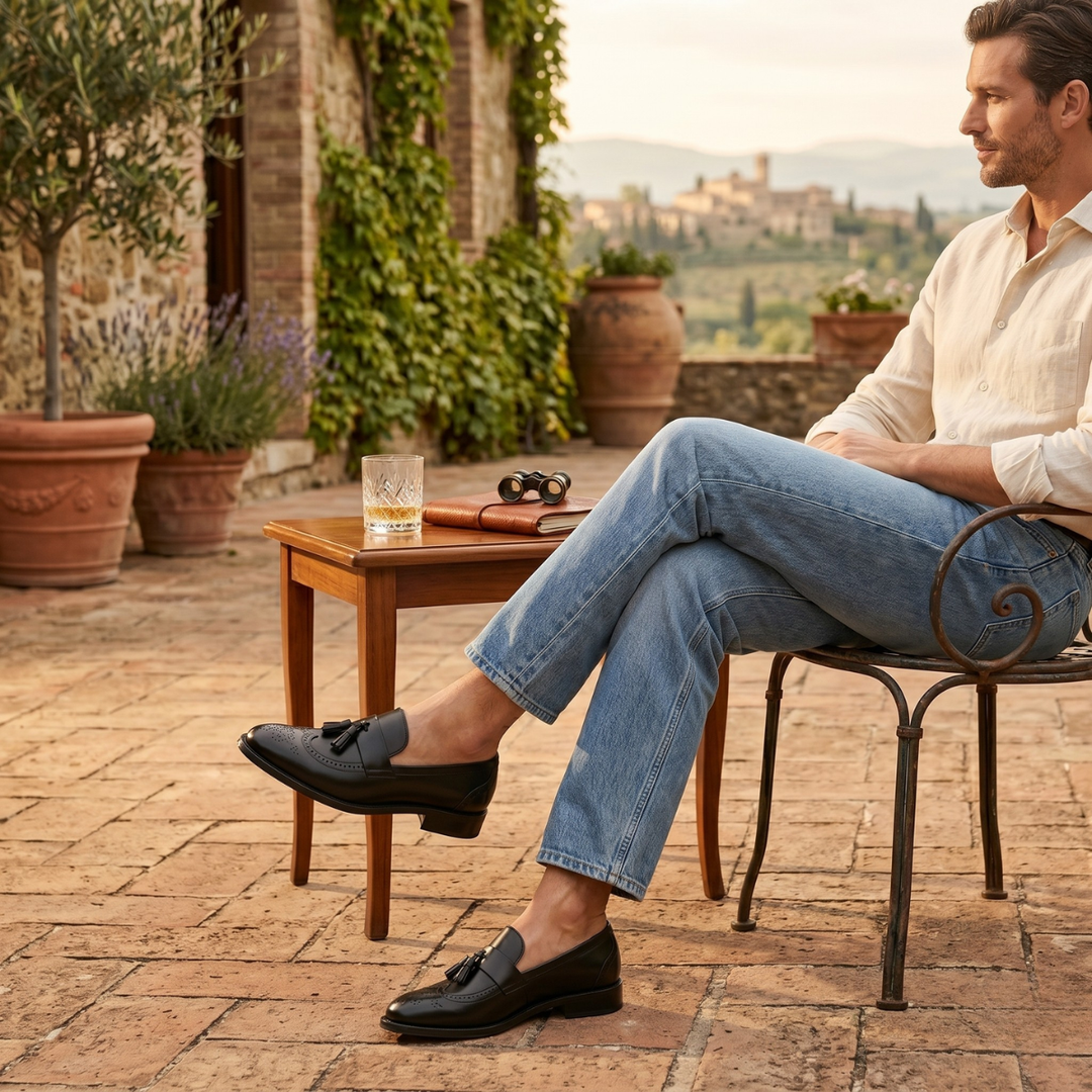 The Viareggio Men’s Leather Tassel Loafer
