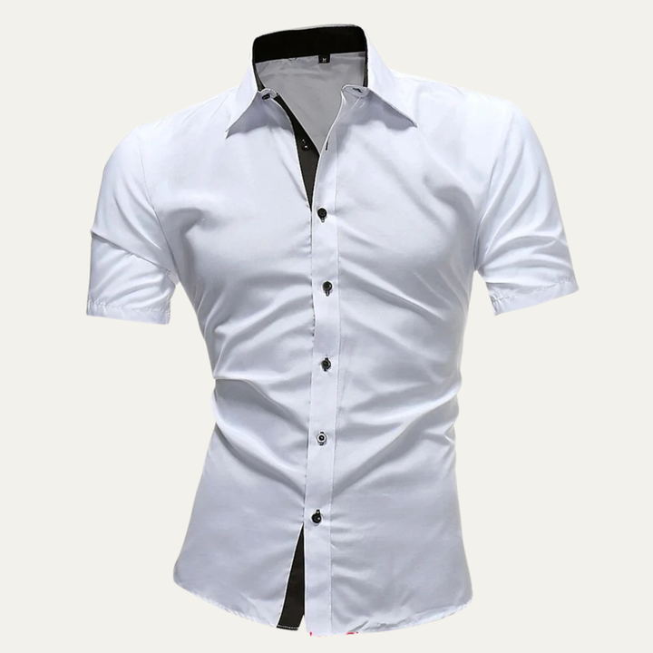 The Treviso Men’s Trendy Business Solid Button Up Shirt