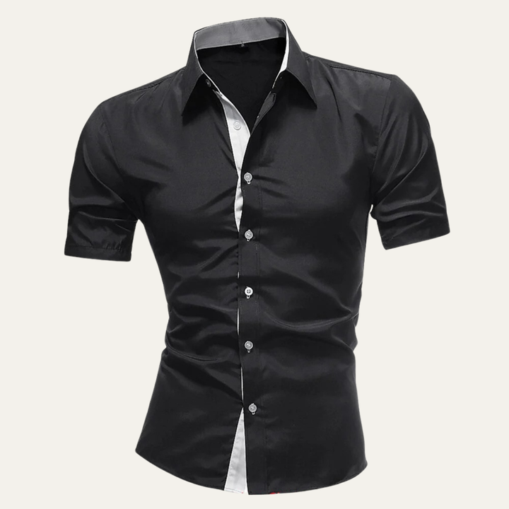 The Treviso Men’s Trendy Business Solid Button Up Shirt