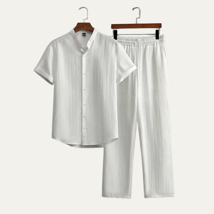 The Pinewater Men’s Linen Summer Trendy Set – Shirt &amp; Pants