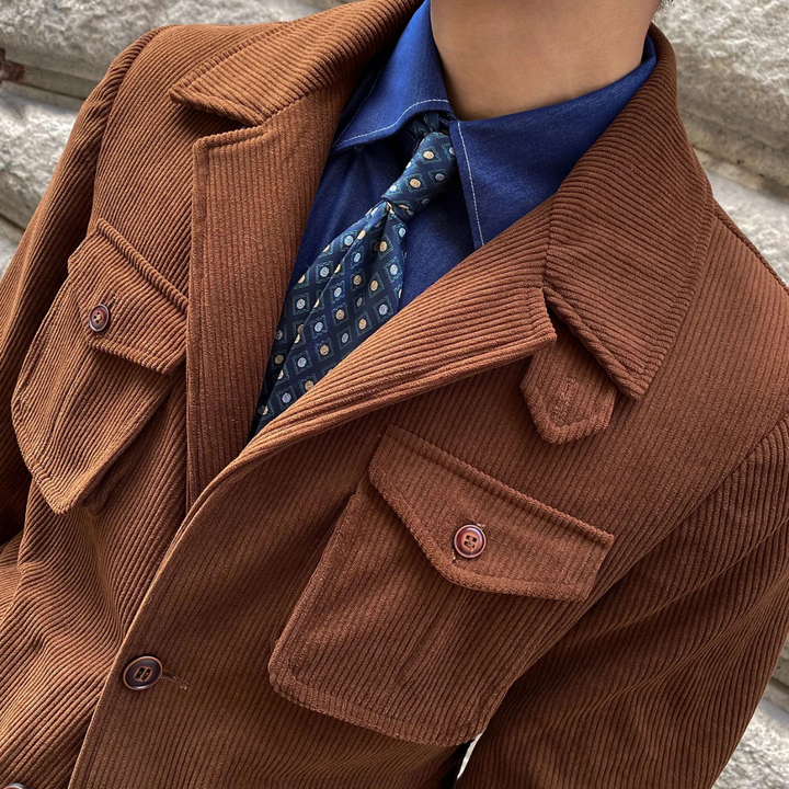 The Paddington Men’s Casual Button Up Linen Overshirt Jacket